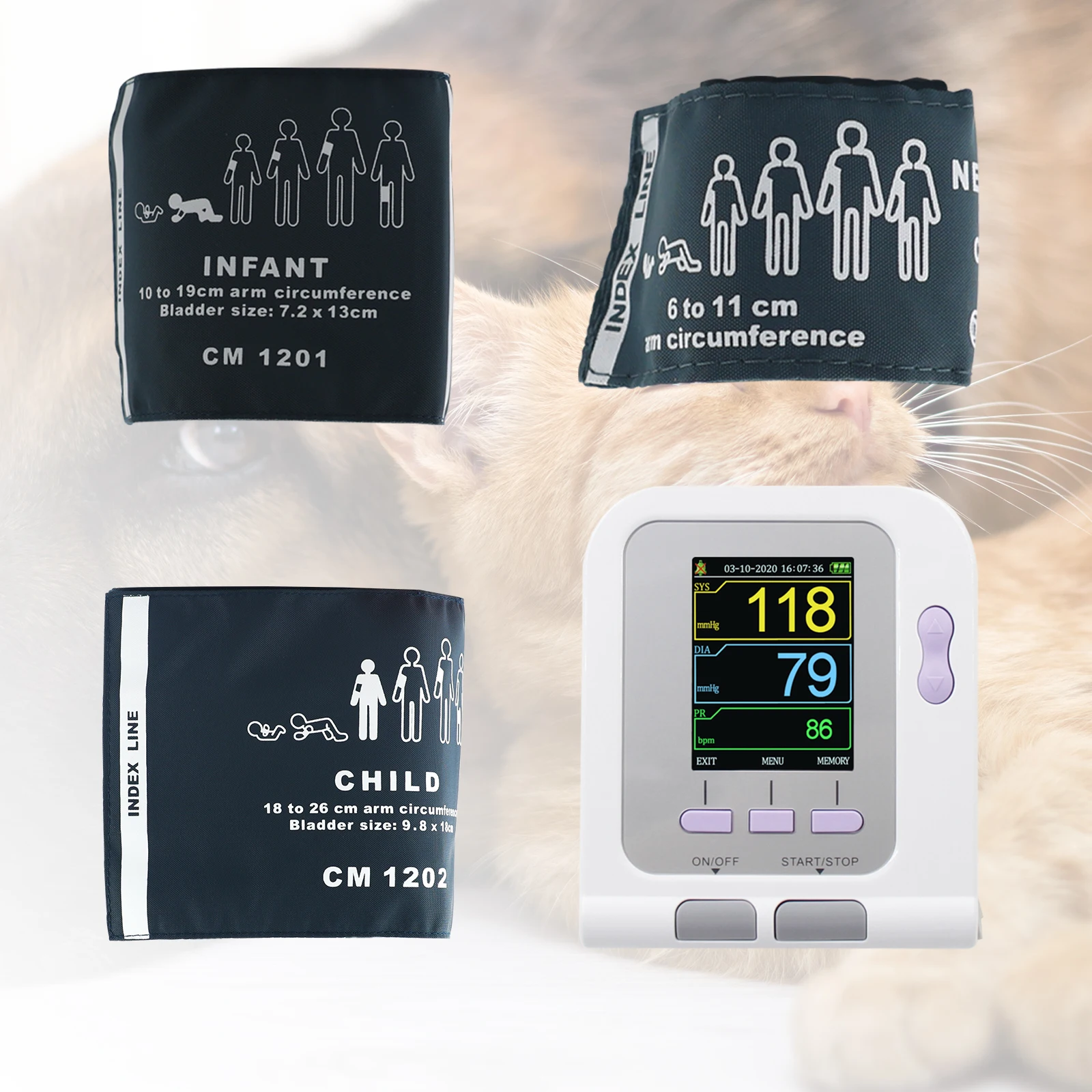 CONTEC08A-VET Digital Veterinary Blood Pressure Monitor NIBP PC Softwa