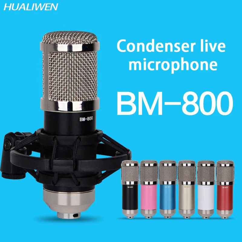 

PC Condenser Microphone, With Microphone Shock Mount And Microphone Cable, Suitable For Recording Vocals In The Studio