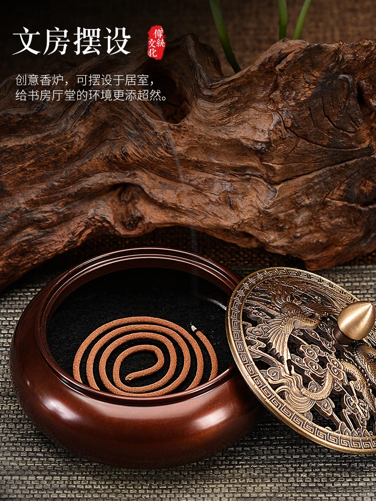 Incense Diffuser Black Lotus Incense Holder Room Fragrance Bottle Smoke Backflow Cone Incense Holder Classical Home Decar GG50xl