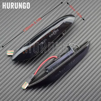 

2pcs Canbus Dynamic Flowing Car LED Side Marker Turn Signal Lights for BMW E90 E91 E92 E93 E46 E60 E82 E88 X1 X3 Smoke Lens