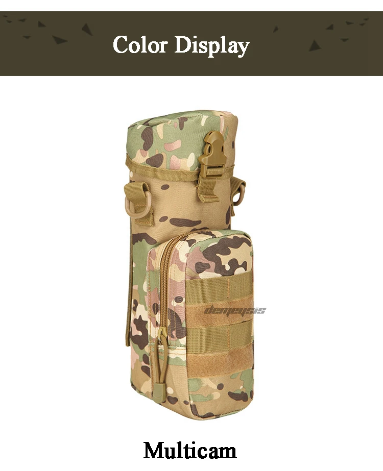 Molle Военная страйкбольная сумка для воды нейлоновая тактическая Боевая Наплечная Сумка для воды походная бутылка для воды охотничья велосипедная поясная сумка для чайника