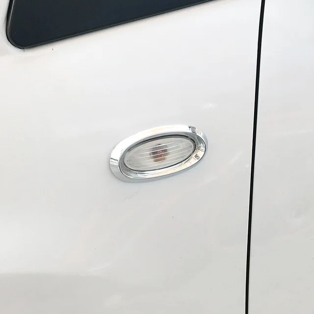 

ABS Chrome For Nissan Juke Leaf Note Micra March Side Light Turn Signal Lamp Cover Trim Car Styling Kit Sticker Accessories 2pcs