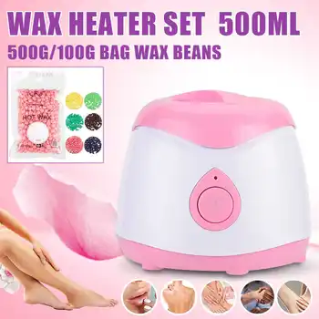 

Wax Heater Warmer Hair Removal Machine with Wax Beans Professionel Hand Waxing Epilator Paraffin Wax Epilation Cire