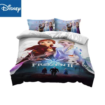 

Frozen Elsa and Anna Princess bedding set US twin size bed sheets duvet covers for girls room AU single bedspread coverlets 3d