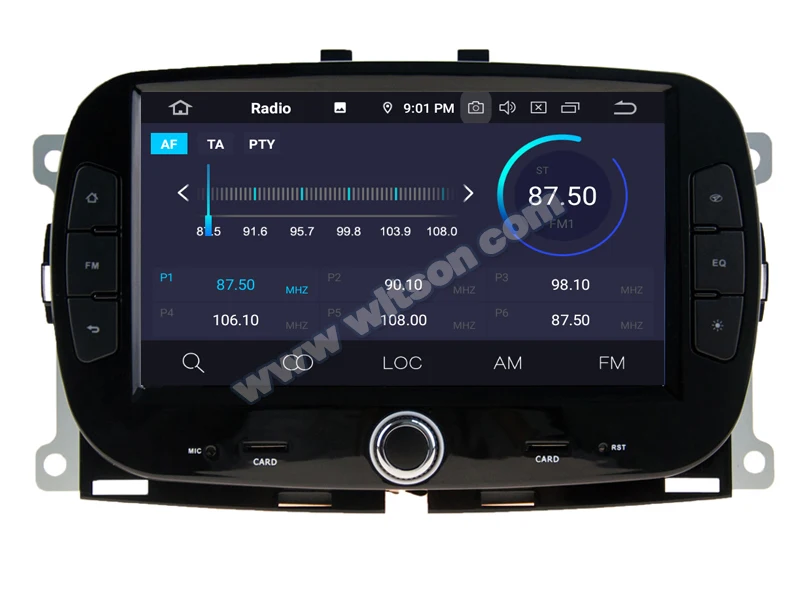 WITSON Android 9,0 ips HD экран Автомобильный мультимедийный для FIAT 500- gps 4 Гб ram+ 64 Гб FLASH 8 Octa Core+ DVR/wifi+ DSP+ DAB+ OBD