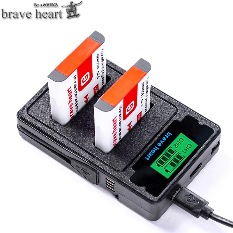 2x bateria NP BG1 FG1 NP-BG1 батарея+ LCD Dual charger для SONY DSC-H3 ...