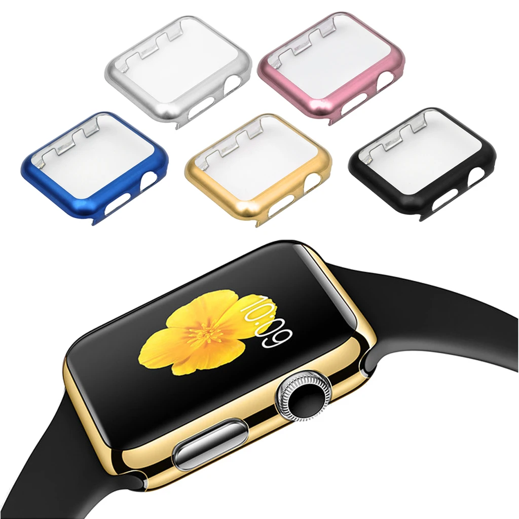 Ультра-тонкий полная защитная крышка для экрана ПК чехол для Apple Watch серии 1 2 38/42 мм