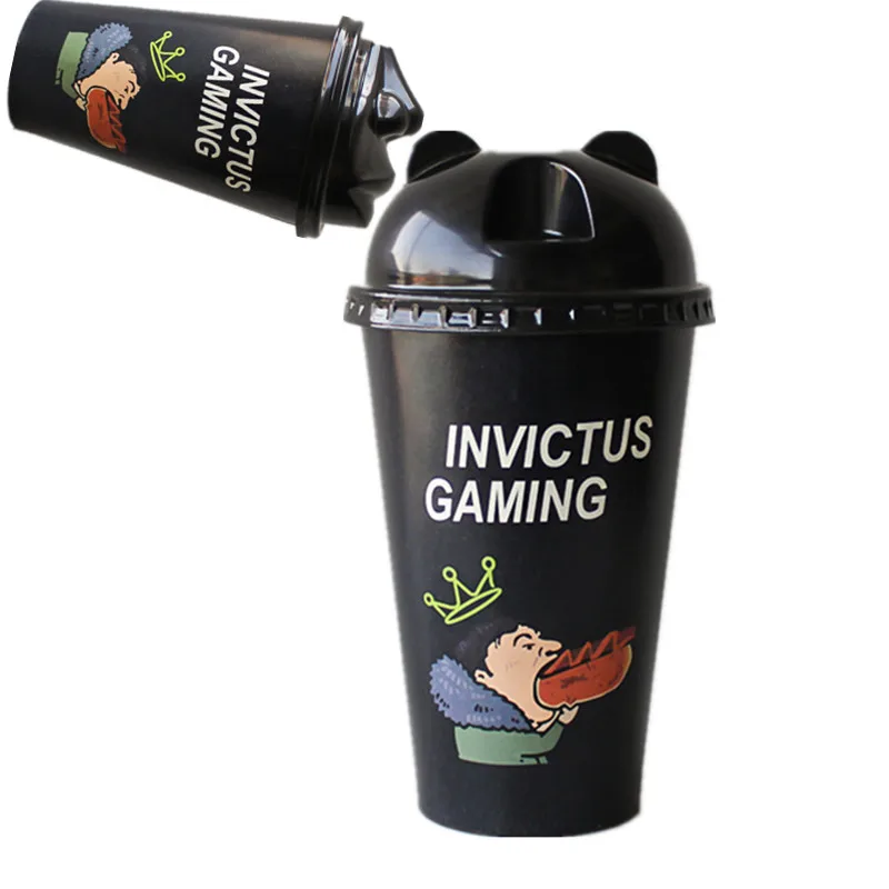 

50pcs High quality disposable coffee cup 16oz 500ml black cold hot drink soy milk tea juice package paper cups with covers