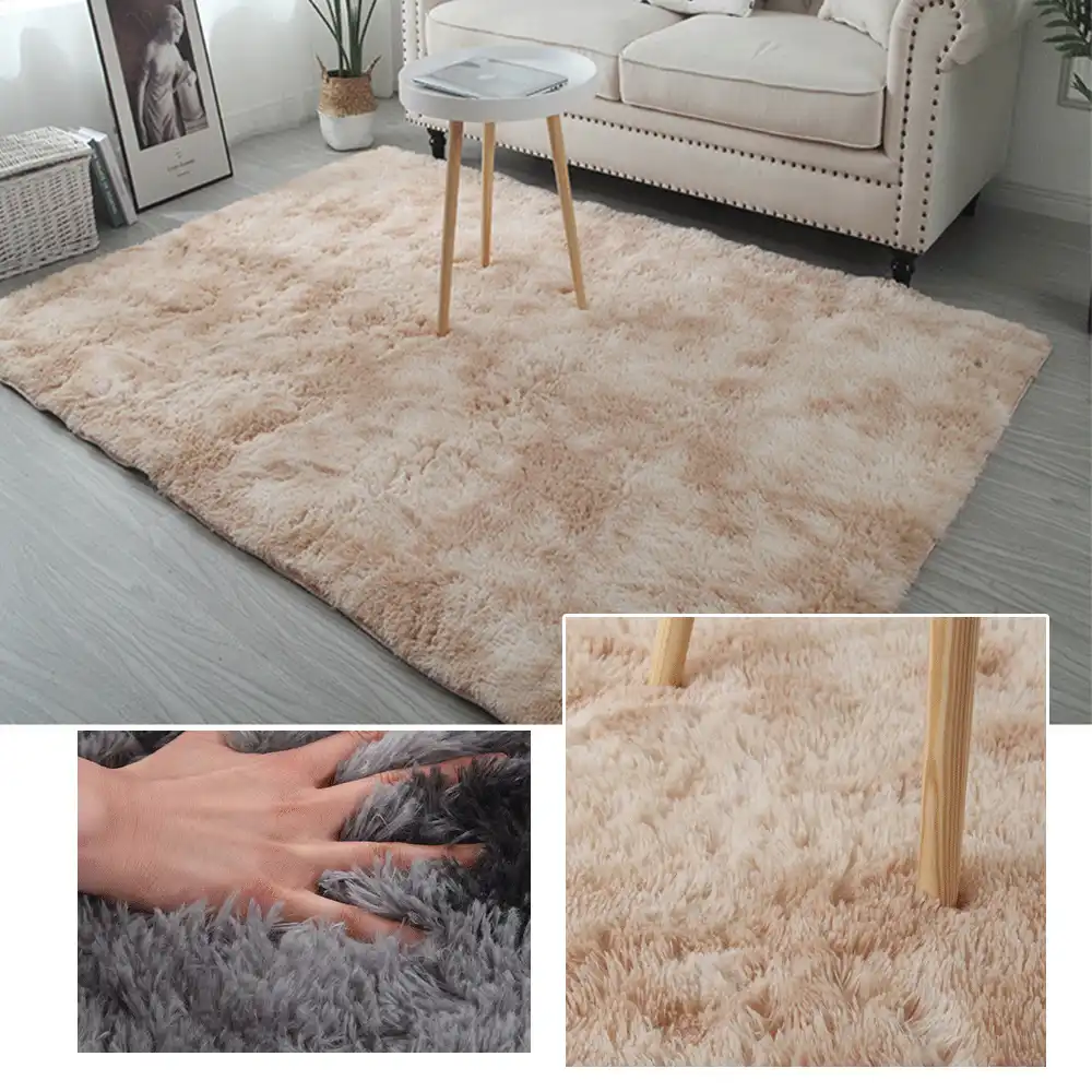 European Tie Dye Style Gradient Color Carpet For Living Room