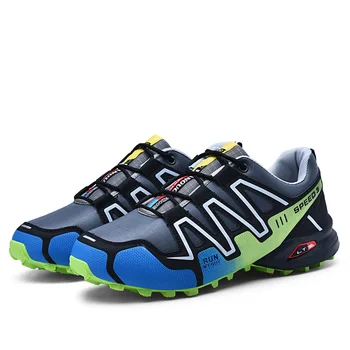 

2019 New flat heel men sports shoes Breathable Shoes male Round head Color matching Lace up Men's winter outdoor Size 39-48