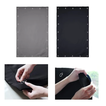 

Blind Curtain Portable Baby Travel Easy Install Heat Insulated Anti UV Darkening