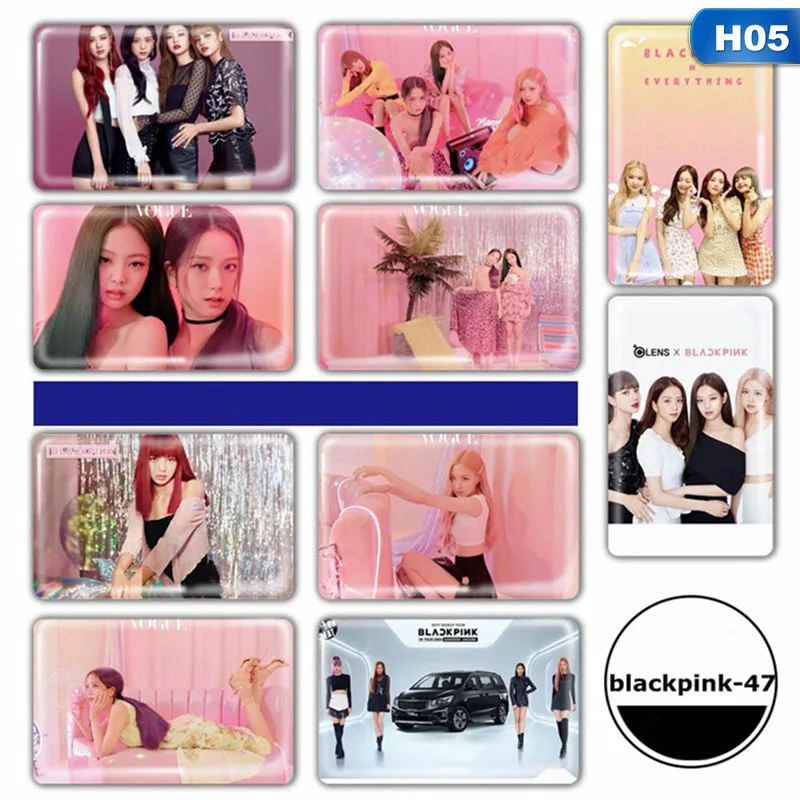 10 шт./компл. KPOP BLACKPINK альбом Дженни Лиза самодельный бумажный Lomo стикер для карт Фотостудия - Цвет: H05