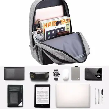 

Anti-theft Men Womens Laptop Notebook Backpack+USB Charging Travel School Bag