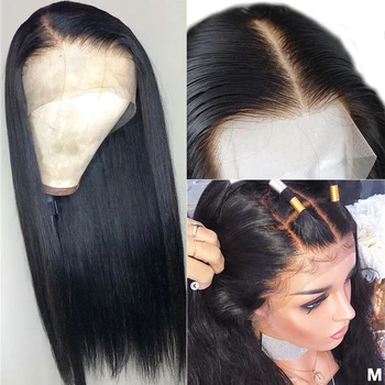 

13x4 Lace Front Human Hair Wigs 150% Density Straight 360 Lace Frontal Wig Remy Brazilian Wig 4X4 Closure Wig
