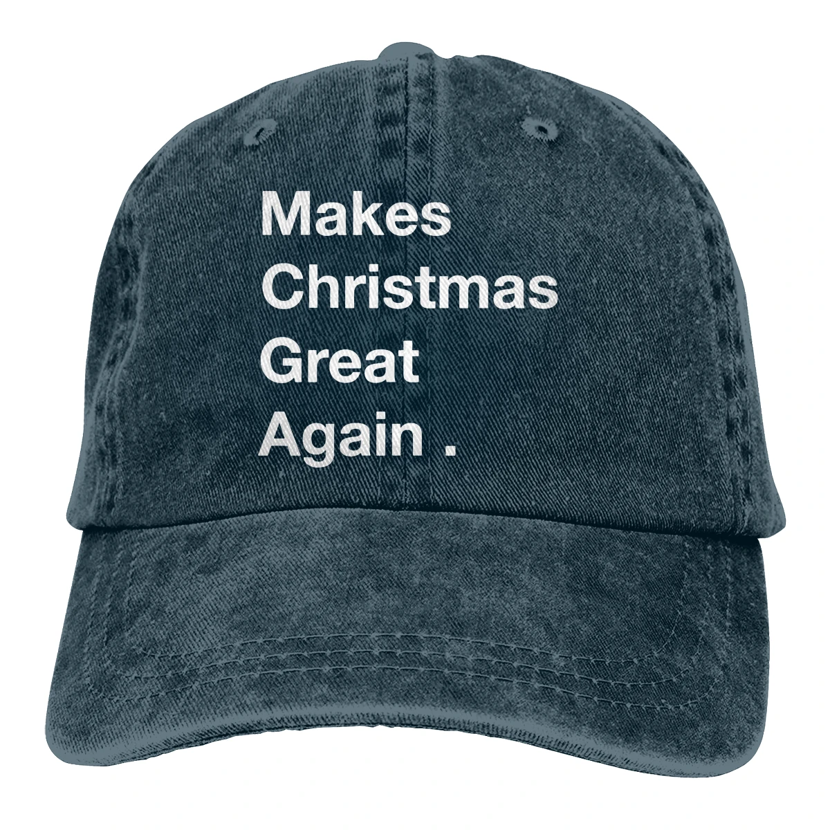 Make Christmas Great agne Casquette Черная мужская и женская джинсовая бейсболка с ремешком Регулируемая Кепка для гольфа