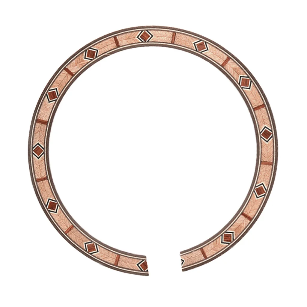 Tooyful B-55 Acoustic Guitar Soundhole Rosette Inlay Decoration Parts Coffee