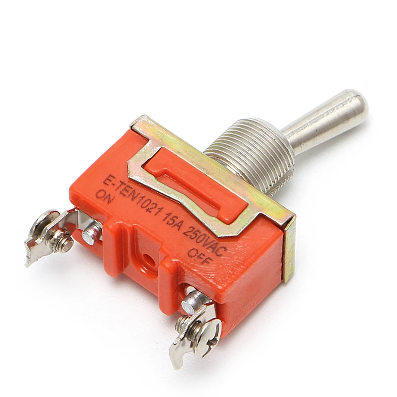 E-TEN1021 15A 250V SPST 2 терминал вкл. Выкл. Тумблер