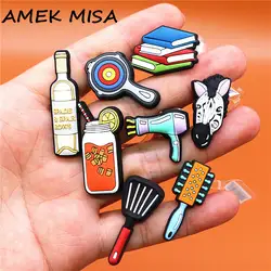 Jibz – Bracelet en PVC pour enfants, 1 pièce, jus de citron, Champagne, jeu, boucle, accessoires de chaussures, décorations, breloques croco, cadeau 