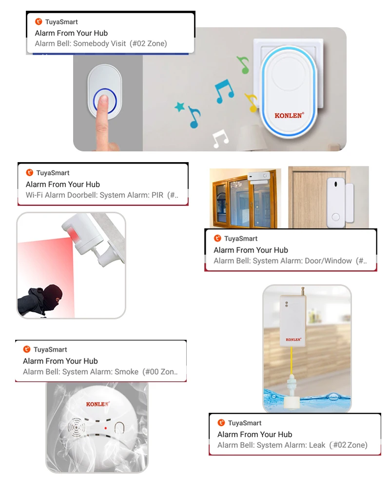 4 WIFI doorbell alarm type 