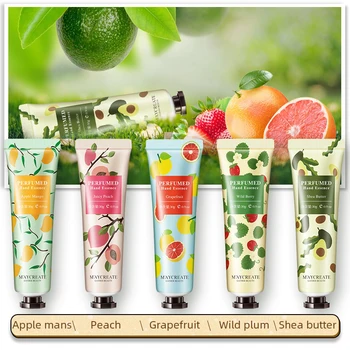 

New Hand Cream Plant Extract Moisturizing Smooth Fine Lines Exfoliating Soften Skin Hand Care Cream Nourishing Skin P9