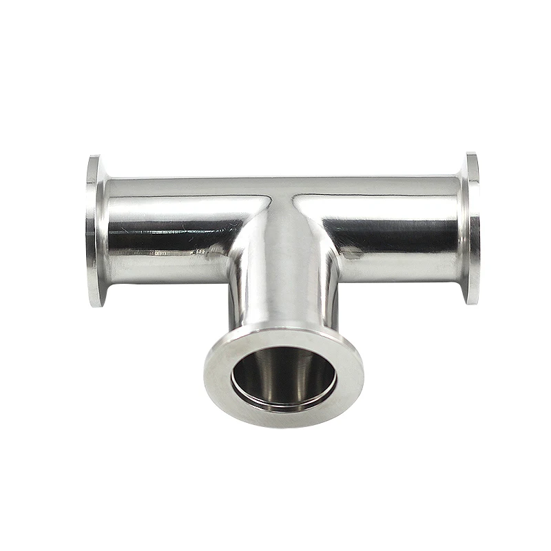 

ISO Tee 3-way T type Adapter All Ends KF16 KF25 KF40 KF50 Flange Vacuum Fitting Pipe Tube SS304 Stainless Steel 304