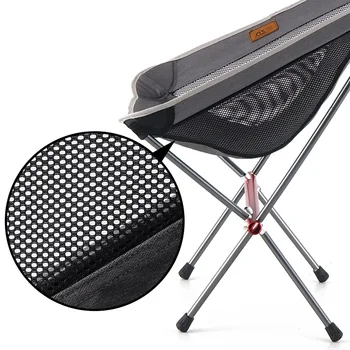 

2020 New Portable Camping Beach Chair Lightweight Folding Fishing Outdoor Camping Chair Ultra Light Gray Beach Chairs