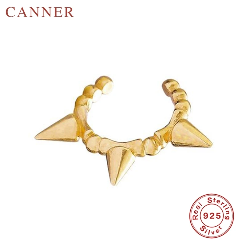 1 gold Настоящие 925 пробы серебряные женские серьги-клипсы 1 шт. европейские и американские геометрические золотые серебряные серьги-клипсы - Окраска металла: 1 gold