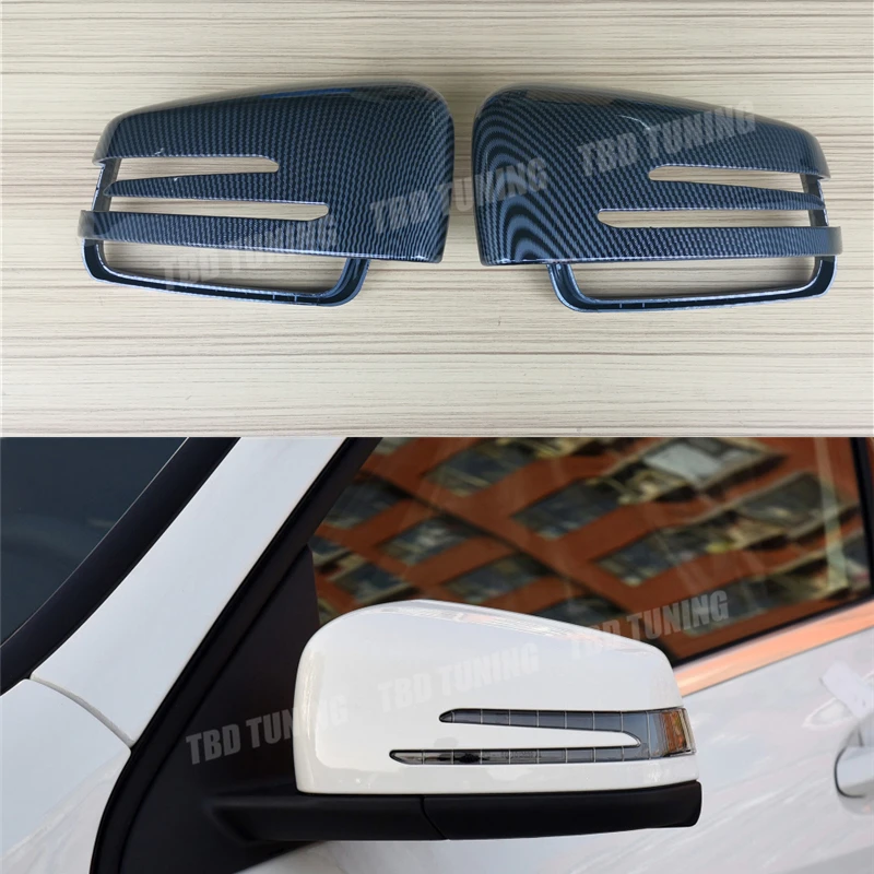 Зеркальная крышка из углеродного волокна для Mercedes W204 W212 W207 W176 W218 A B C E S CLS GLK