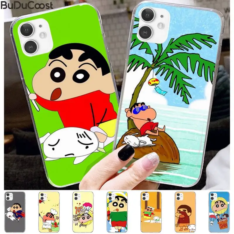 Мягкий чехол для телефона Аниме Crayon Shin chan iphone 11 Pro11 Pro Max X 8 7 6 6S Plus 5 5S SE cass|Бамперы| |