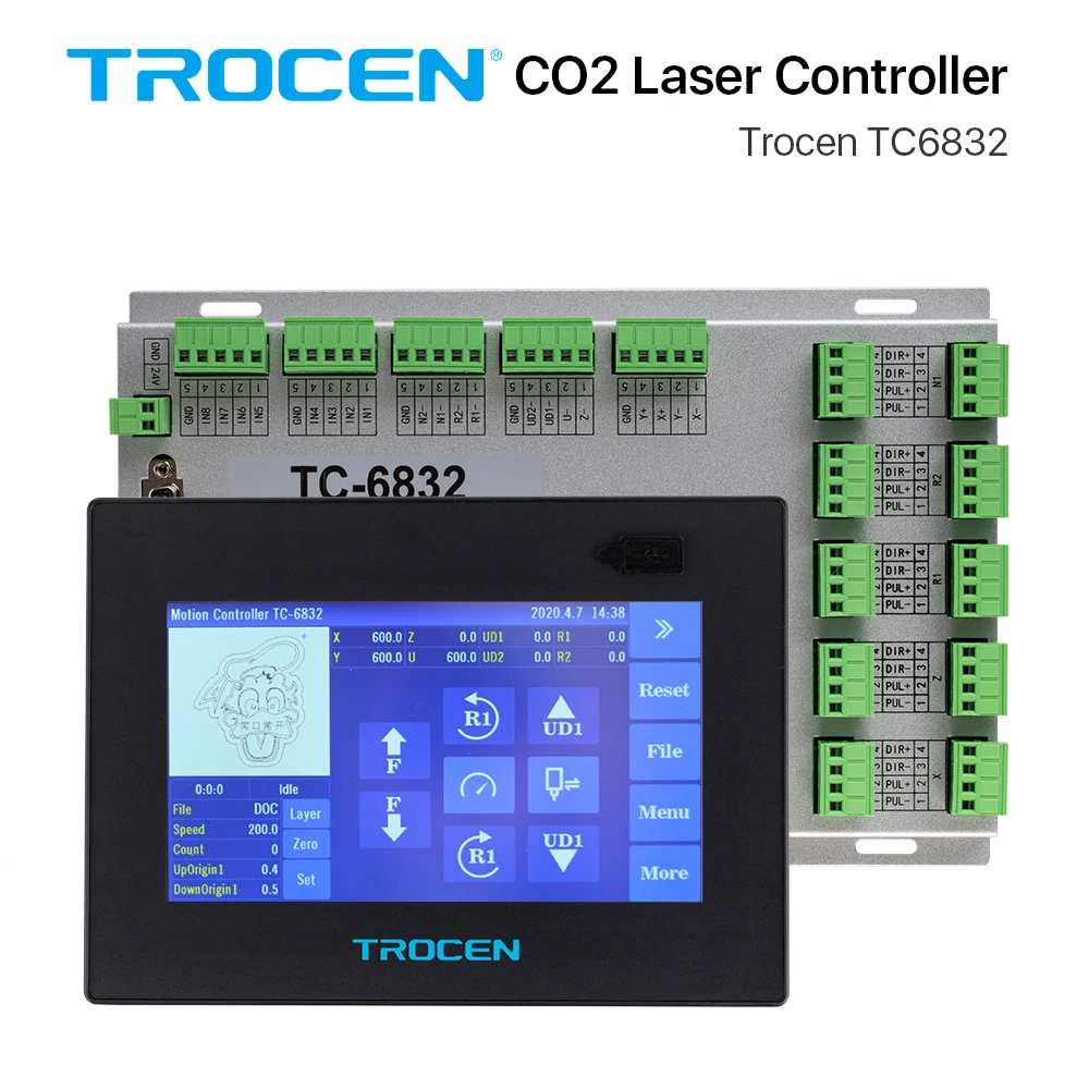 Trocen TC6832 вибрации Ножи Управление Системы для лазерной гравировки машина с