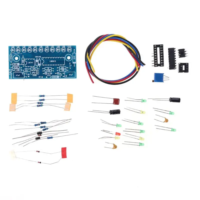 Lm3915 10 Led Indicatore Di Livello Audio Fai Da Te Vu Meter Preamp Amplificatore Di Potenza Indicare