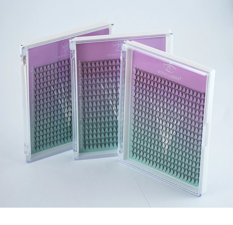 SONG LASHES Premade Volume Fans Mega Tray 360 Fans Sharp Thin Pointy Base Eyelash Extensions  Mega Tray 360Fans 6D 7D 8D 10D 12D