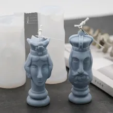 Новые силиконовые формы для свечей King and Queen ручная креативная
