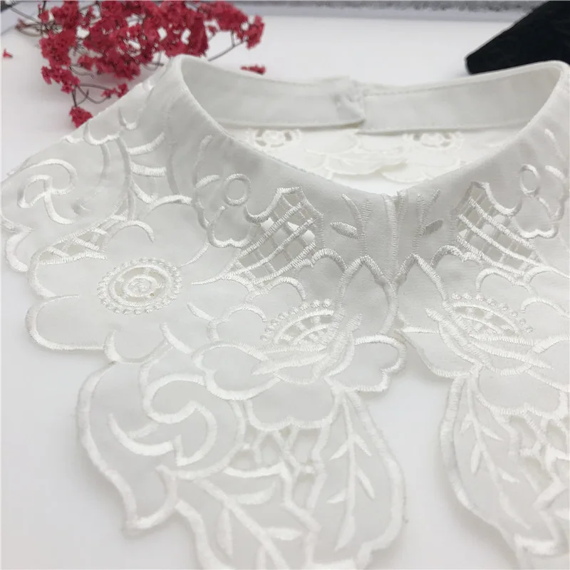 Neckline Fake Collar Женский шейный платок, жемчуг, бисер, стразы, кружево, органза, вырез, искусственный воротник, вышивка, шифон, съемный, ложный воротник, съемные Топы - Цвет: Neckline Fake Collar