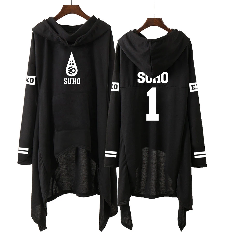 EXO модные корейские EXO DO LAY SE HUN KAI SING FOR YOU EXO толстовки Свободная юбка для женщин Harajuku толстовки для девочек пуловеры S-XXL