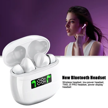 

TWS J3 PRO Bluetooth Earphone Wireless Earphones DSP Intelligent Noise Reduction Ear Phones with Power Display