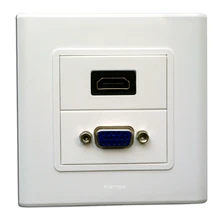 Модули разъемов HDMI+ VGA, информационная настенная пластина, крышка лицевой панели, штепсельная Вилка для кабельной системы