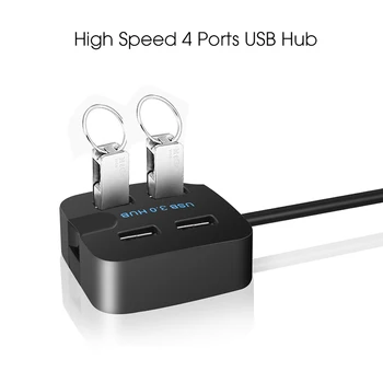 

USB 3.0 Hub 4 Port Hub USB Four Port Bracket Splitter Mobile Phone Bracket