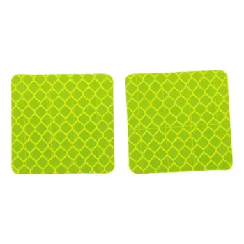 

2Pcs Square Shape Reflective Warning Strip Tape Car Bumper Reflective Strips Secure Reflector Stickers Decals Car Styling E7CA