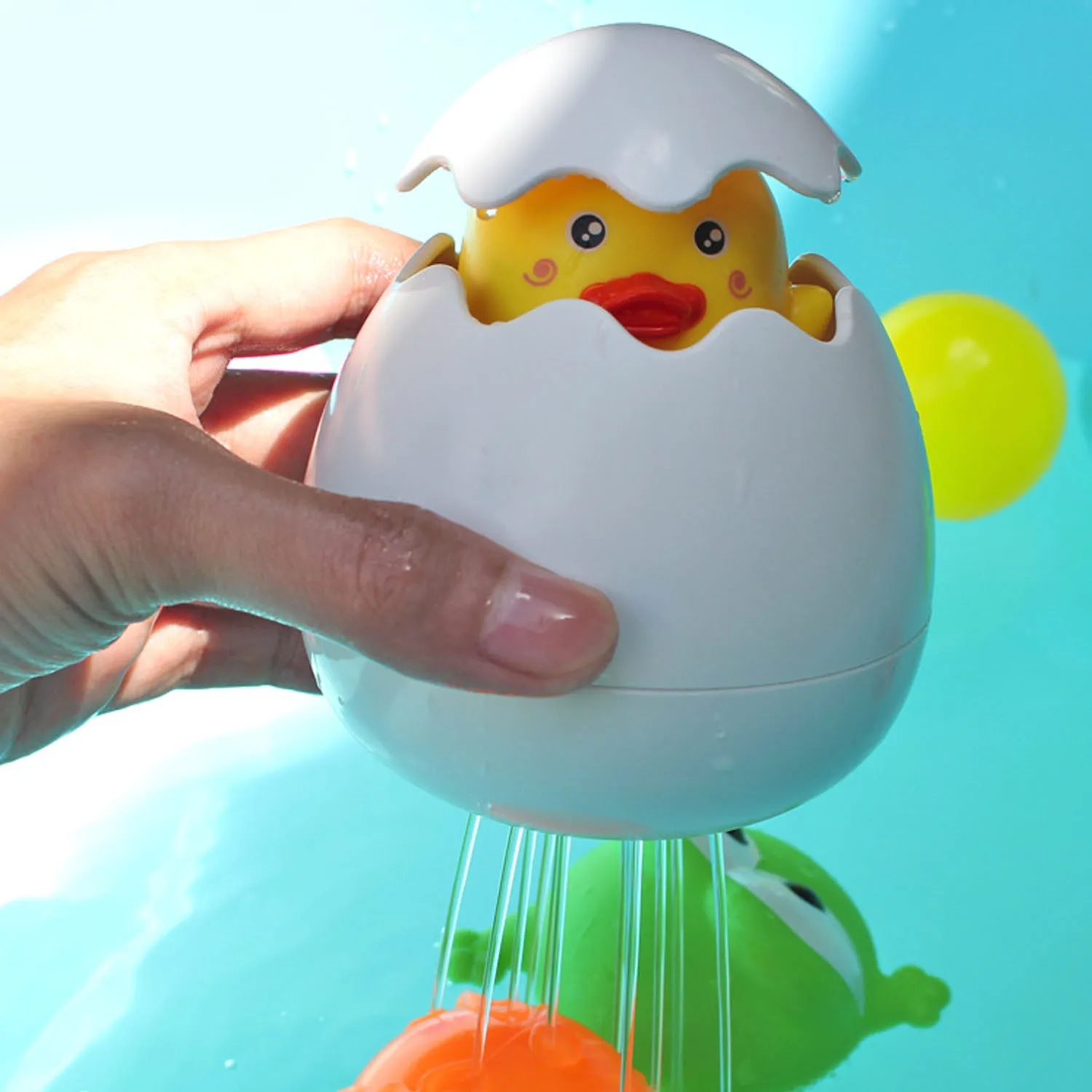Забавный Милый дождь облако брызг яйцо Ванна вода игрушки С Утиный Пингвин бассейн плавающие игрушки для мальчиков девочек детей малышей