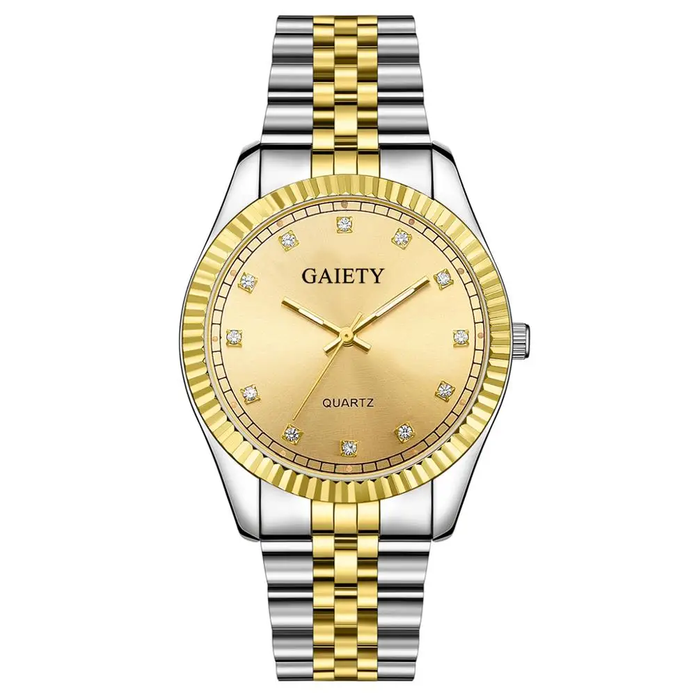 Gold Gaiety мужские s часы лучший бренд роскошные часы мужские золотые кварцевые спортивные мужские часы военные наручные часы мужские relogio masculino - Цвет: Gold