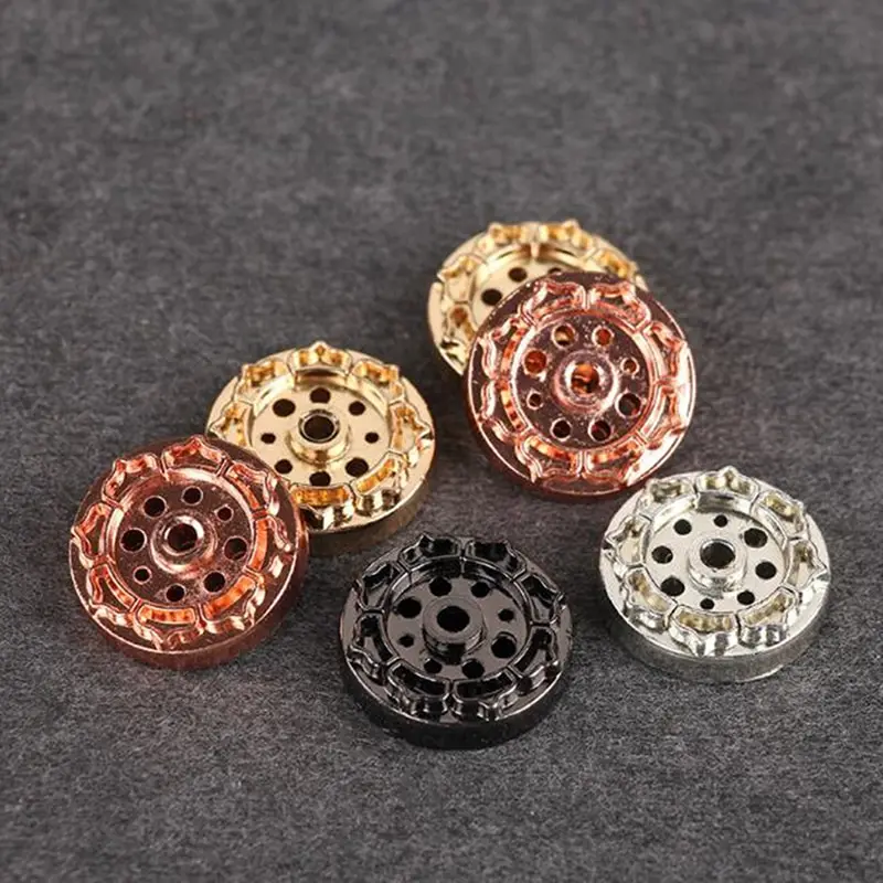 1PC Copper 9 Holes lotus incense burner holder flower statue censer plate for Sticks&Cone Home Decor Gift Black Gold Silver