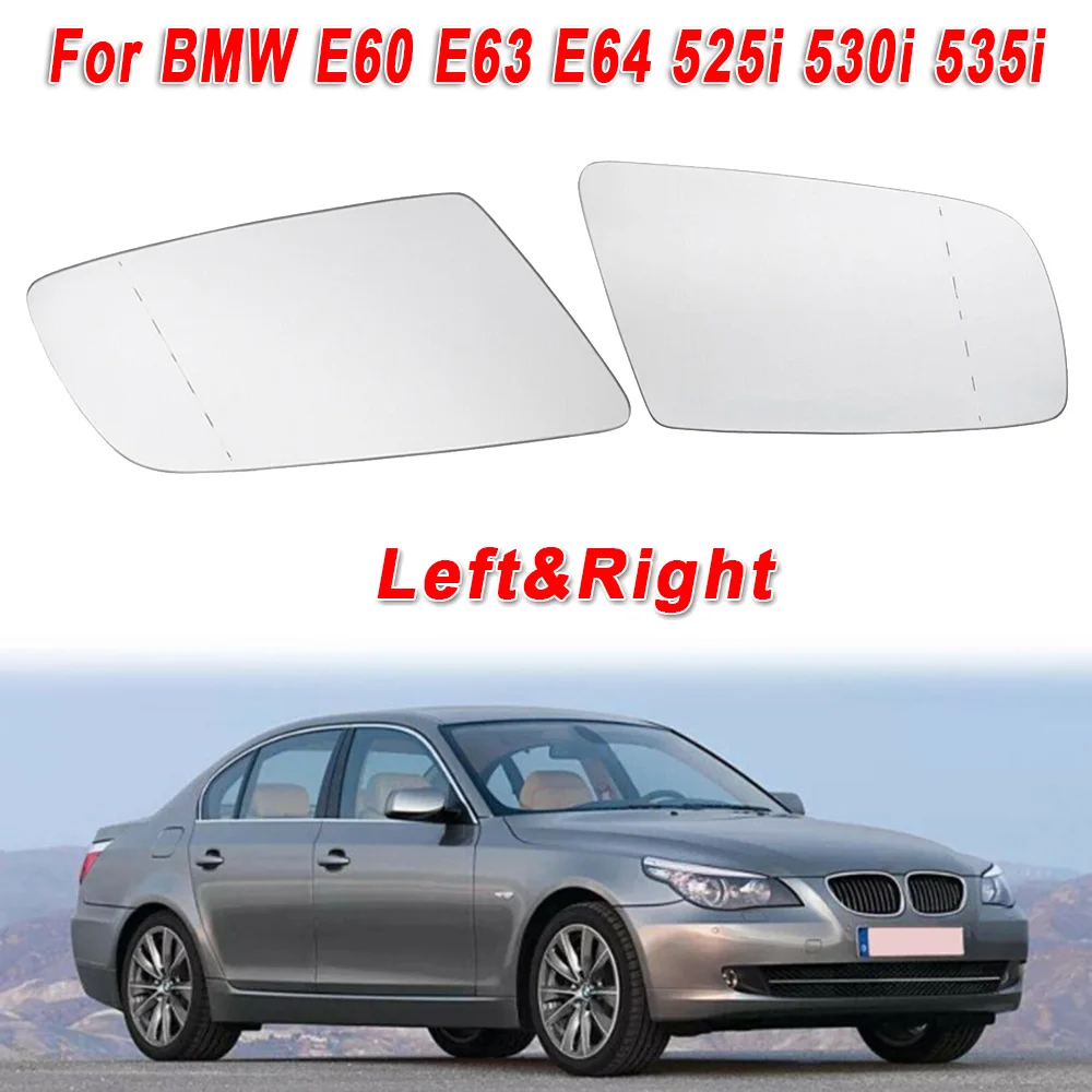 Car Rearview Side Mirror Left Right Wide Angle For BMW E60 E63 E64 525i 530i 535i Decorations Interior Parts Glass | Автомобили и