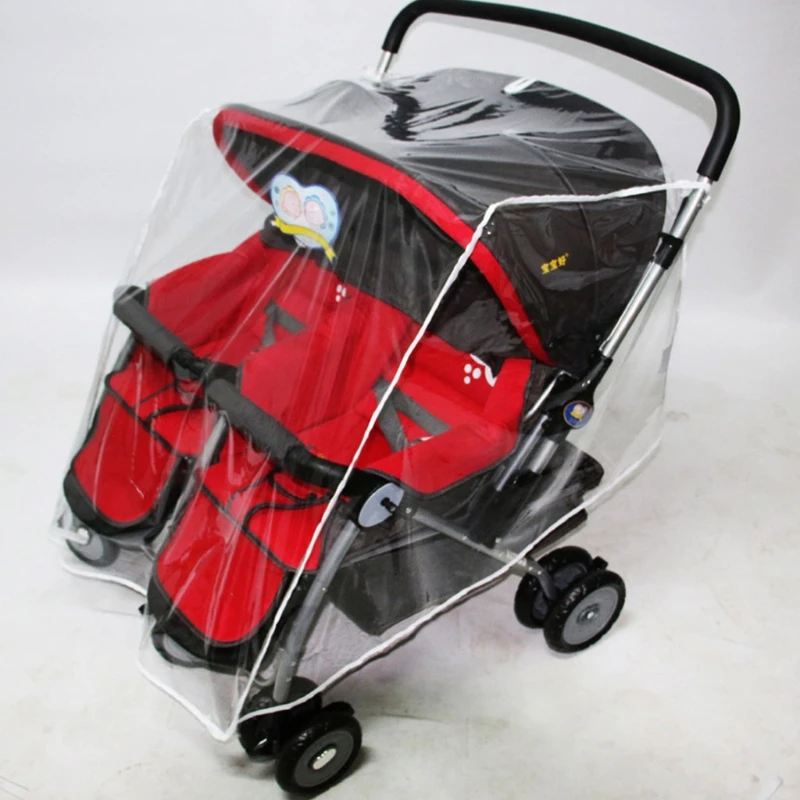 baby stroller accessories backpack Baby Double Stroller Rain Cover Waterproof & Windproof Large Window for Travel baby stroller accessories expo	