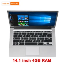 Student Laptop 14.1 Inch 4GB RAM 128GB SSD Netbook Cheaper Notebook
with BT Webcam for Internet Class Computer