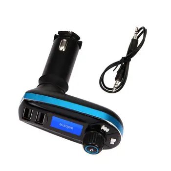 

ALLOYSEED 618C FM Transmitter AUX TF Card Handsfree Bluetooth Car Kit LCD Auto Autio MP3 Plyaer WIth 2.1A Dual USB Car Charger