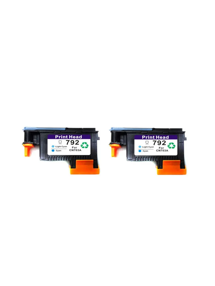 2x печатающая головка совместима с hp792 CN703A Cyan/Light Cyan для принтера 792 L26500 L28500