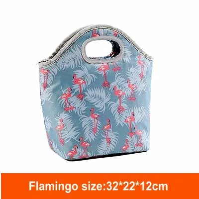 Flamingo Кемпинг, Пикник, еда, холодильник для женщин, сумки для ланча для девочек, изолированный кулер для сумки для пикника Piknik Sepeti, сумка-тоут, коробка для еды - Цвет: Flamingo