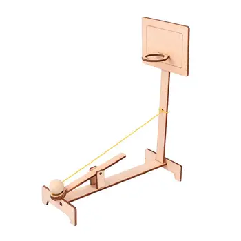 

Funny Mini Wooden Desktop Basketball Shooting Table Game Toy DIY Party Supplies Relief Stress Kids Gift