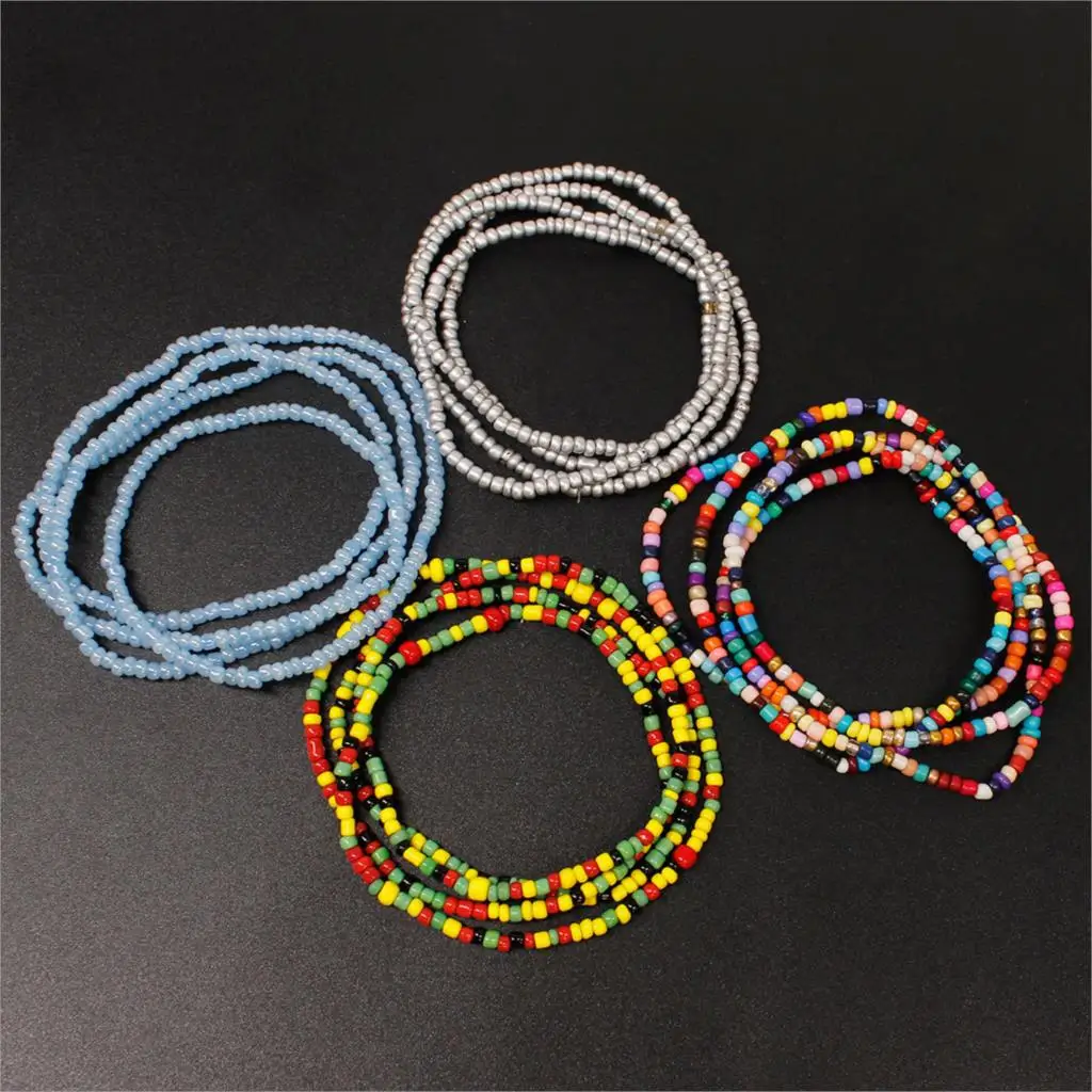 Doreen tobillera multicapa con cuentas de cristal para mujer, pulsera para el tobillo, ideal para fiesta la playa, 74cm de largo, 1 unidad, 2022|Tobilleras| - AliExpress